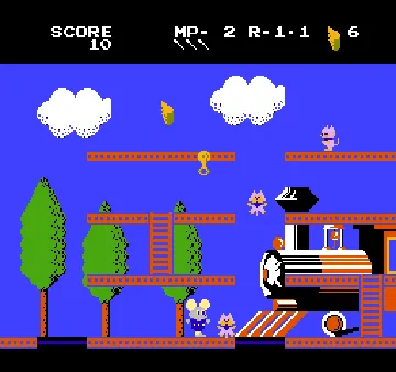 Mappy-Land (USA, Europe) (Namco Museum Archives Vol 2) screen shot game playing